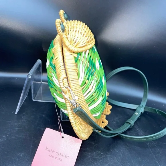 Kate Spade Green and Tan Frog Crossbody Bag - Picture 6 of 9